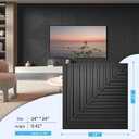 Art3d 12-Pack 2 x 2 ft 3D Textured Drop Ceiling Tiles, 24 x 24 in, Black