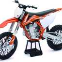 NewRay KTM 450 SXF Dirt Bike, Realistic and Functional, Kids Toy or Collectible Motorcycle 1/10 Scale (57943)