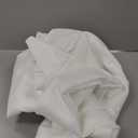 jinchan White Curtains for Living Room Bedroom Linen Textured Curtains 96 Inches Long Farmhouse Casual Weave Back Tab Drapes Light Filtering Window Draps 2 Panels