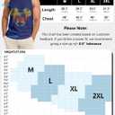 Flafens Tank Tops Men Summer - Sleeveless Shirts Workout Gym Cotton Tank Shirts Graphic Loose Fit Running Sports Casual (Blue, XL)