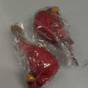 Namalu 2pcs Sisal Birds Cardinal Christmas Ornaments, Sisal Cardinal Ornaments with Metal Clip, Birds Tree Decorations for DIY Crafts Christmas Tree Gardening Wreath Decor(Red)