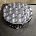 24PCS Mini Pancake Maker Machine, Nonstick Electric Dutch Pancakes Griddle, Adjustable Heat Multi-Use Poffertjes Pan, Simple & Easy Baker for Home and Restaurants, Perfect for Breakfast & Desserts