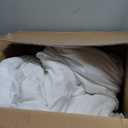 Bedsure Oversized King Size Comforter Set, White Soft Prewashed Bedding for All Seasons, 3 Pieces GentleSoft Down Alternative Bed Set, 1 Lightweight Comforter (120"x98") and 2 Pillowcases (20"x36")