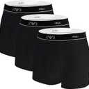 ODOMEIDIC Men's Underwear Boxer Brief Regular Long Men Pack with Quick-Dry Moisture Wicking, XL