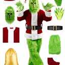 Christmas The Grinch Complete Costume Santa Claus Costume Adult 3XL