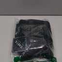 ZAFUL Women Strapless Textured Bandeau Bikini 2 Piece Swimwear Cheeky Solid Lace up Bathing Suits (Large, 0-black)