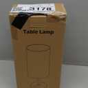 Unicozin Table Lamp, 3 CCT 3000K/4500K/6500K & RGB Color Changing, Stepless Dimmable Small Bedside Lamp for Reading, Ambience Nightstand Light for Home Decor Party, Beige Shade (14.5in)