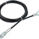 J Bryant Fitness Gym Replacement Cable Fitness Pulley Cable Thick 0.2inch/ 5mm Heavy Duty Steel Wire Rope for Home Gym Cable Pulley Attachments Machine Accessories (Type-A, 98")