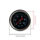 2 x Fuel Pressure Gauge 0-100 Psi, 1.9 Black Dial, 1/8 NPT Back Mount, Stainless Steel Case, Glycerin Filled Gauges for Water Oil Air Pressure Test