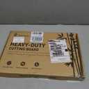 Heavy Duty Bamboo Cutting Board Non Slip Heavy Duty Over Sink Wooden Wood Cutting Board for Kitchen Chopping Board Extra Large Big Small Best House Warming Gift, 16*11 in