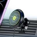 15W MagSafe Car Mount Charger, iPhone Wireless Car Charger, Fast Charging Magnetic Phone Holder Mount for iPhone 16 Pro Plus Max 15 14 13 12 Series, MagSafe Case, Air Vent Phone Mount Holder