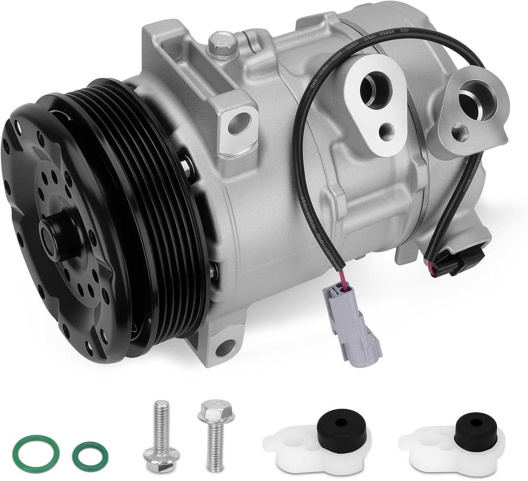 Air Conditioner AC Compressor with Clutch Compatible with Jeep Compass Patriot 2009-2017 & Dodge Caliber 2009-2012, 1.8L 2.0L 2.4L