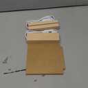 2Pcs 7 Colors 6" Wood LED Light Base with Blank Acrylic Sheet Clear Cast Plexiglass for LED Light Base Signs DIY Display Projects Craft