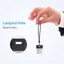 RAOYI 32GB USB Flash Drive, USB 2.0 Mini Fit Memory Stick Ultra Slim Thumb Drive Jump Drive Zip Drive Pen Drive with Lanyard-Black