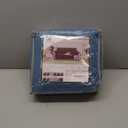 U-NICE HOME Loveseat Sofa Cover Reversible Couch Cover for Dogs with Elastic Straps Water Resistant Furniture Protector for Pets Couch Cover for 2 Cushion Couch (Loveseat, Blue/Beige)