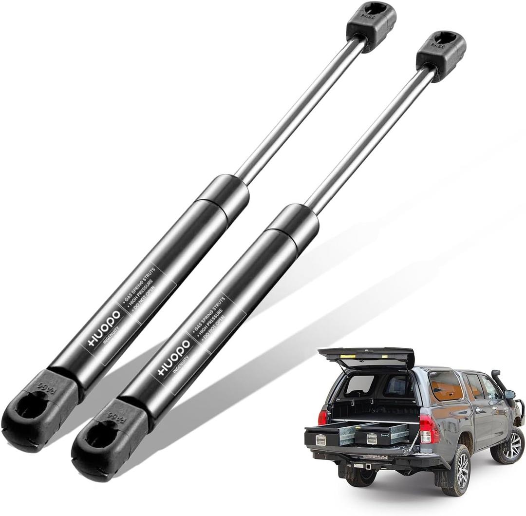 HUOPO C16-04464 13 inch 30 lb/133 N Gas Struts Shocks 13" Lift Support for Snugtop Leer Camper Shell Topper Windows Door Truck Cap Toolbox Canopy Replacement Part, C16-21703 C16-04464a se130p30, 2pcs