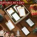 12 Pcs Christmas Picture Frame Ornaments for Tree Samll Hanging Photo Frame Ornaments 2.76 x 4.33 Inch Brown Green Beige for Christmas Tree Decor Home Party