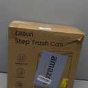 Cesun Small Bathroom Trash Can with Lid Soft Close, Step Pedal, 6 Liter / 1.6 Gallon Stainless Steel Garbage Can with Removable Inner Bucket, Anti-Fingerprint Finish (Matt Black)