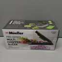 Mueller Pro-Series 10-in-1, 8 Blade Vegetable Chopper, Mandoline Slicer, Onion Mincer, Cutter, Dicer, Veggie Chopper with Container, Kitchen Essentials & Gadgets, House Warming Gifts New Home, Black