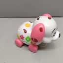 ToddlerCley Musical Puppy Toys for 1 Year Old Girl Gifts, 1st Birthday Gril Gift, Bilingual Baby Toy 6-12-18 Months, Learning Toy for 1 Year Old Boy Present with Sound Light (Pink)