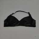 Crop Tops for Women LED Sexy Rave Outfits Light Up Bra Glow Party Clothes PU Leather Halter Top EDM Concert Tops L