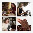 Magnetic Detachable Book Cover Case for 7" Kindle Paperwhite 12th Gen 2024 and Kindle Colorsoft Signature Edition, Slim PU Leather Case with Auto Wake/Sleep (Brown Magic)