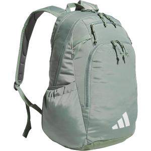 Defender 5 Team Sports Backpack (33L) durable large athletic gym laptop travel bag (One Size, Silver Green/White)