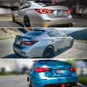Roof Window Spoiler Compatible with Infiniti Q50 2014-2024, Gloss Black Rear Top Wing Fits for All Models Sedan 4-Door