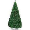 8Ft Artificial PVC Christmas Tree Stand Indoor Outdoor Green