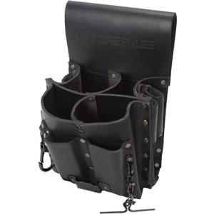 Greenlee 0258-11 Tool Pouch, Leather, 8 Pocket