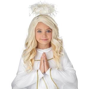 California Costumes Girls Golden Angel Wig, Blonde, one Size
