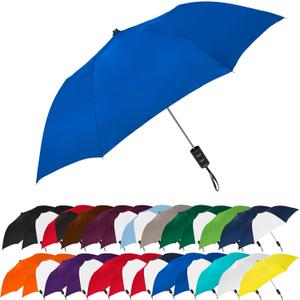 The Spectrum Popular Style 42" Automatic Open Compact Travel Umbrella for Rain, Wind & Sun, Sturdy Lightweight Small Portable Stick Umbrella for Men and Women (Royal Blue)