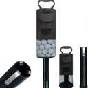 HOW TRUE Golf Ball Retriever, Portable Shag Bag Golf Ball Pick Up with Removable Plastic Tube, Pocket Shagger Storage
