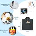2 x Della Gao Insulated Lunch Bag for Women Men, Waterproof Small Lunch Tote Lunch Box, Reusable Lunch Bags for Work, Party, Travel and Picnic (Black)