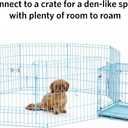 MidWest Homes for Pets 24-Inch Exercise Pen, for Indoor and Outdoor Use, 16 Sq Feet of Play, Single Door Folding Dog Pen, with Large Door Opening & Secure Latch, Easy to Set Up, Foldable Dog Playpen