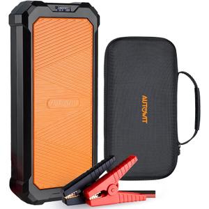 Autowit Super Capacitor Jump Starter, 12V Batteryless Portable Jump Box, Jumper Cables for 8.0 Gas&4.0 Diesel Car, Portable Jump Starter for Car Battery, Bulit-in Supercapacitor, No Need Pre-Charge