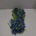 10 PCS Silk Flowers with Long Stems Artificial Flower for Tall Vase Outdoors Fake Babys Breath Bouquet Faux Floral Wedding Party Decoration Home Indoor Table Centerpiece Decor (Blue)