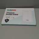 Titanium Cutting Board for Kitchen, Cutting Board Double Sided Food Grade, Pure Titanium/PP, Easy to Clean Large Size 1611 (Silver)