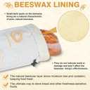 2-Pack Beeswax Bread Bag for Sourdough, Reusable XL Cotton Bread Bag for Homemade Bread, Sourdough Bag, Beeswax Bag with Date Tracker, Sourdough Bread Storage for Freshness, 17x13in (Orange)