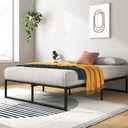 Zinus Lorelei 14 Inch Metal Platform Bed Frame, Steel Slat Support, No Box Spring Needed, Eco Friendly WonderBox(TM) Packaging, 12.4 Underbed Storage, Easy Assembly, Black, Queen