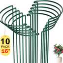 SYITCUN 10 Pack Peony Cages and Supports, 10" (W) x 16"(H) Plant Support, Rust-Proof Metal Plant Support Stakes for Outdoor&Indoor Plants