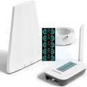 Cell Phone Booster for Home, Smart LCD Display, Cell Phone Signal Booster Up to 5,000 Sq.Ft, Boost 5G & 4G LTE for All U.S. Carriers -Verizon, AT&T, T-Mobile & More,FCC Approved