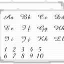 Lincia Magnetic Dry Erase Whiteboard with Lines, 24" x 18" White Board Planner for Wall, Planning Board Magnetic Ruled Dry Erase Whiteboard with Aluminum Frame for Home School Classroom Office(Line)