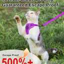 Cat Harness and Leash for Walking Escape Proof Soft Adjustable Cat Leash Breathable Comfortable Vest Easy to Wear Kitten Harness for Outdoor Travel (Purple, XS (4-6lb))