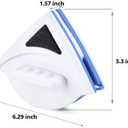 UgyDuky Magnetic Window Cleaner Double Side Glass Wiper Adjustable Magnetic Glider Washing Brush Tools Glass Washing Cleaning Tool Brush 3-8mm Thickness Suit Glazed Windows