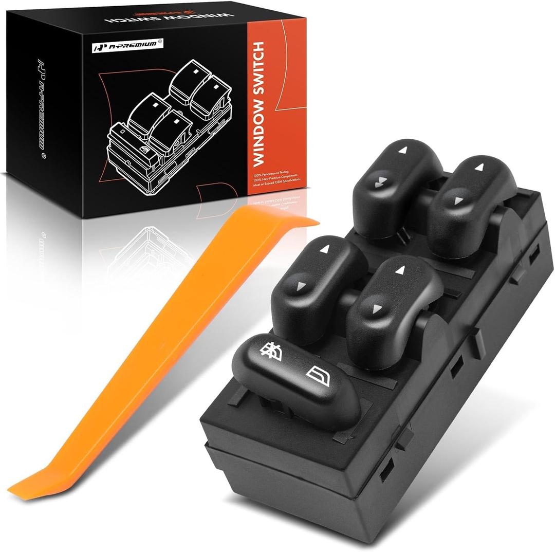 A-Premium Master Power Window Switch Driver Side Compatible with Ford F-150 2004-2008, Expedition 2003-2006, Crown Victoria 2003-2008 & Lincoln Mark LT & Mercury Grand Marquis, Marauder