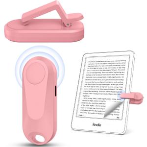 DATAFY [Case-Friendly] Page Turner for Kindle Paperwhite Oasis Kobo eReaders, Camera Camcorder Remote Controls, Page Turner Clicker for ipad Tablets Reading Novels with Wrist Strap Storage Bag (Pink)