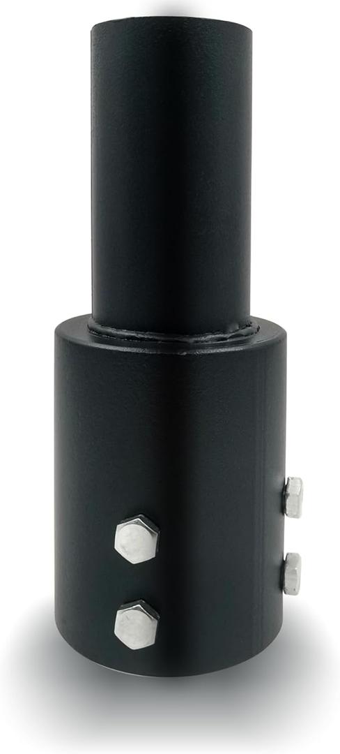 Tenon Slip Fitter Adapter for 3 inch Round Pole,Heavy Duty 2 3/8 Round Adapter for Led Parking Lot Light,Metal Outdoor Mounting Bracket,Shoebox Lighting,Street Light (3" Round Tenon Adapter)