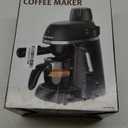 Coffee Machine, 3.5 Bar Espresso Cappuccino Machine with Milk Frother, 1-4 Cup Portable Coffee Maker for Latte, Cappuccino, 800W, Black