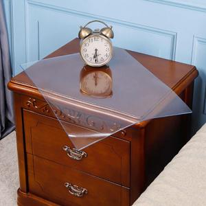 Clear Plastic Protector, Night Stand Covers, End Side Table Pad, Coffee Table Cover Mat, Can Be Trimmed to Fit Irregular Occasion (15.7x23.6 in)